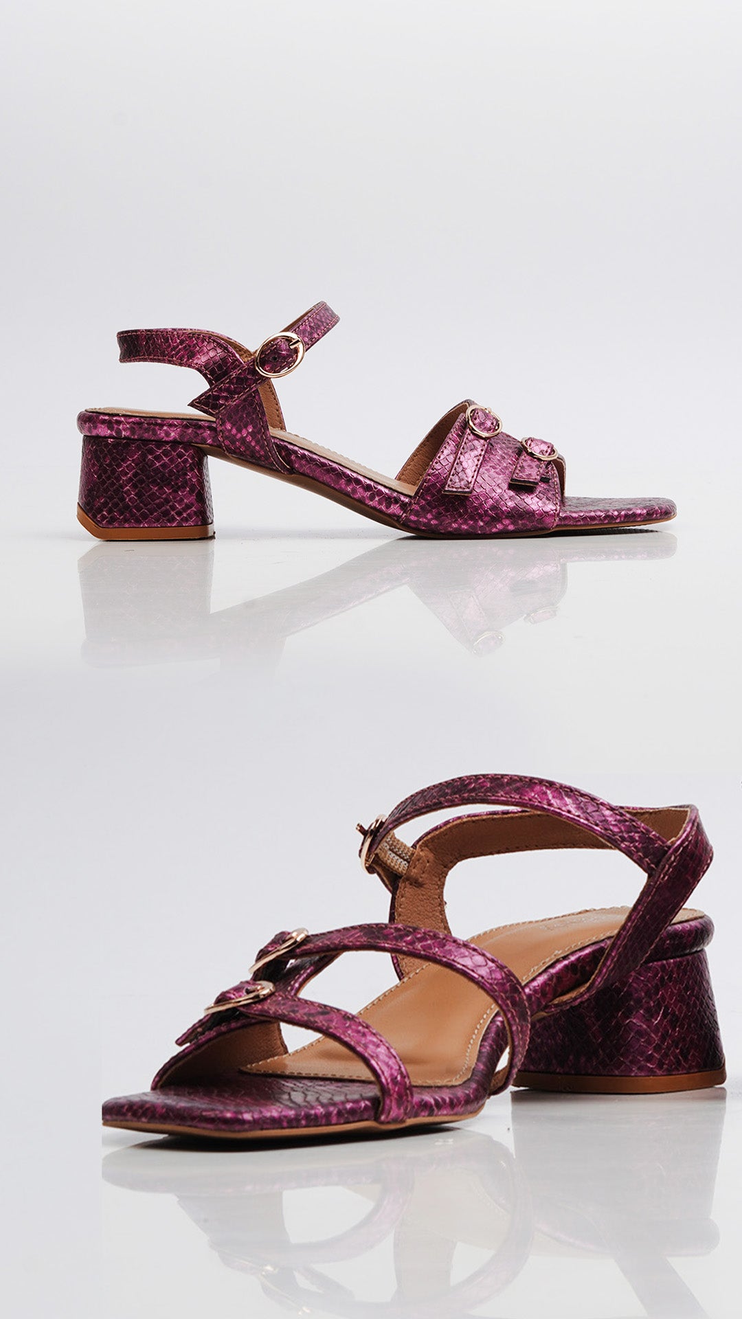Snake Heels - Pink