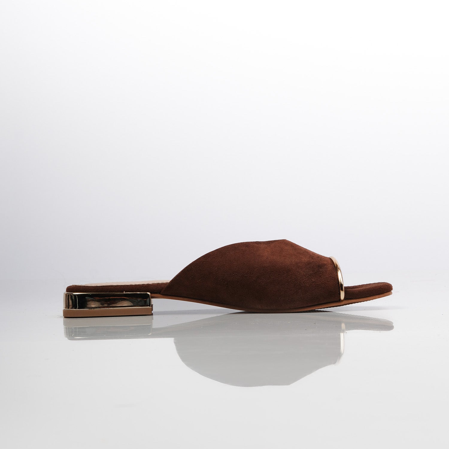 Brown flat sandals