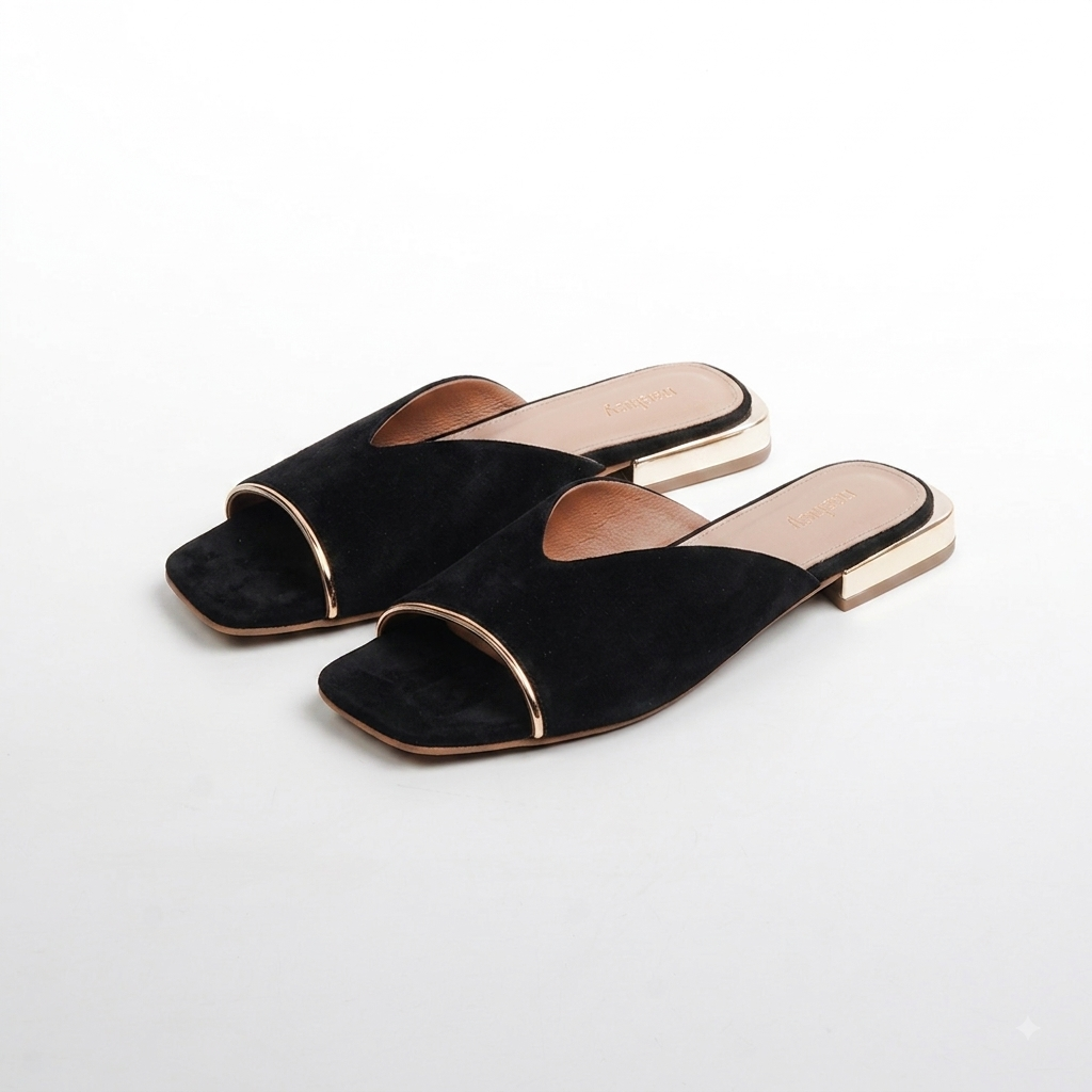 Elegance - Black Flats