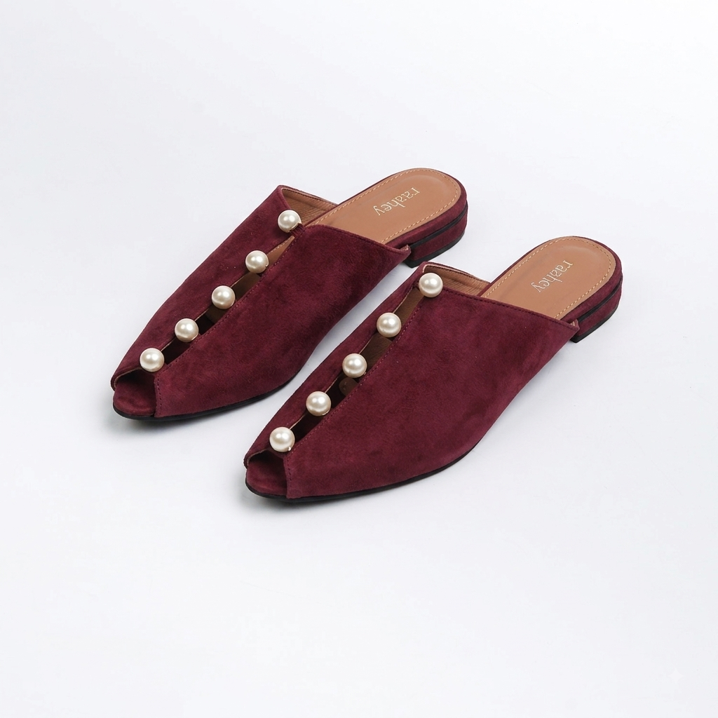 Mahrukh - Maroon Mules