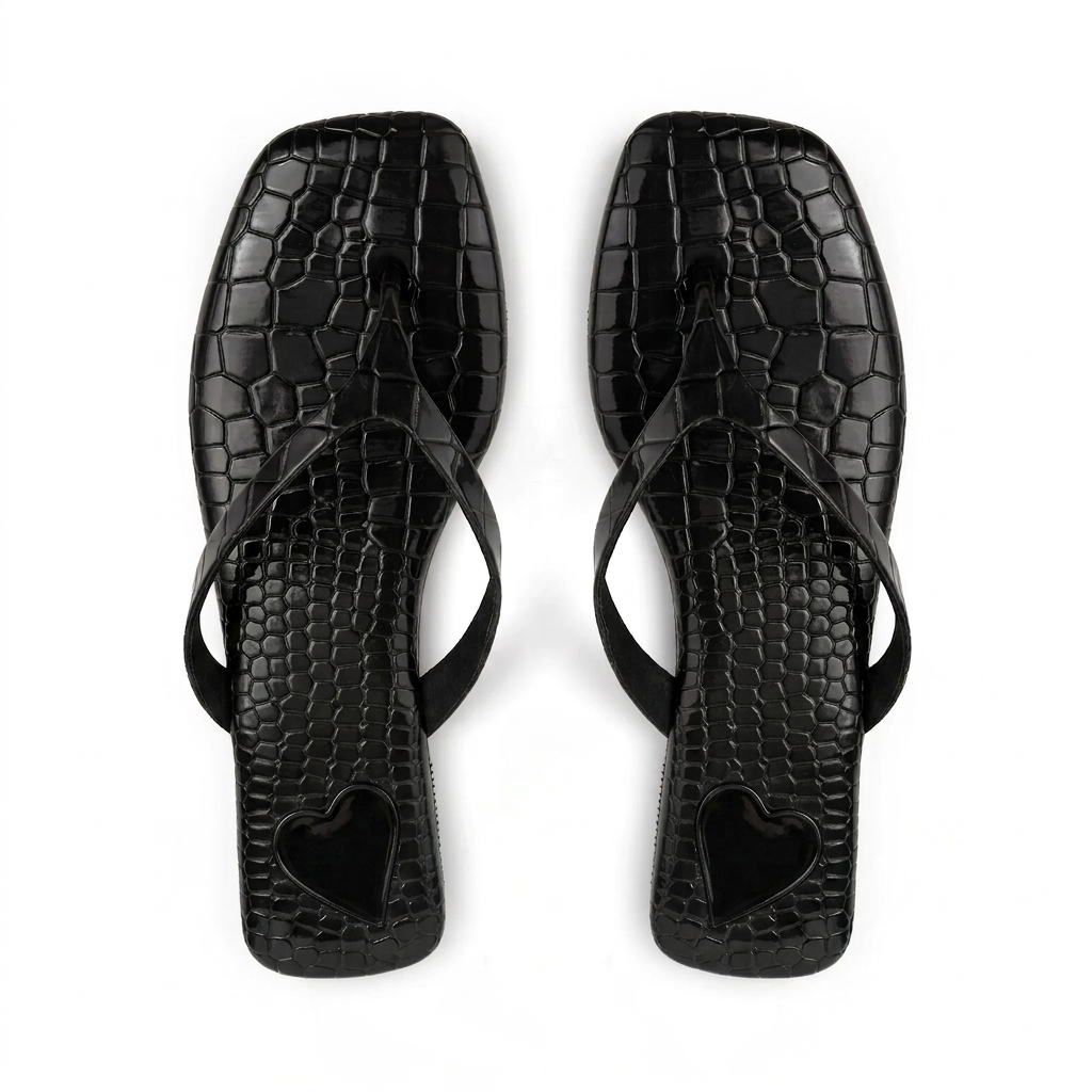 Croc Flats - Black