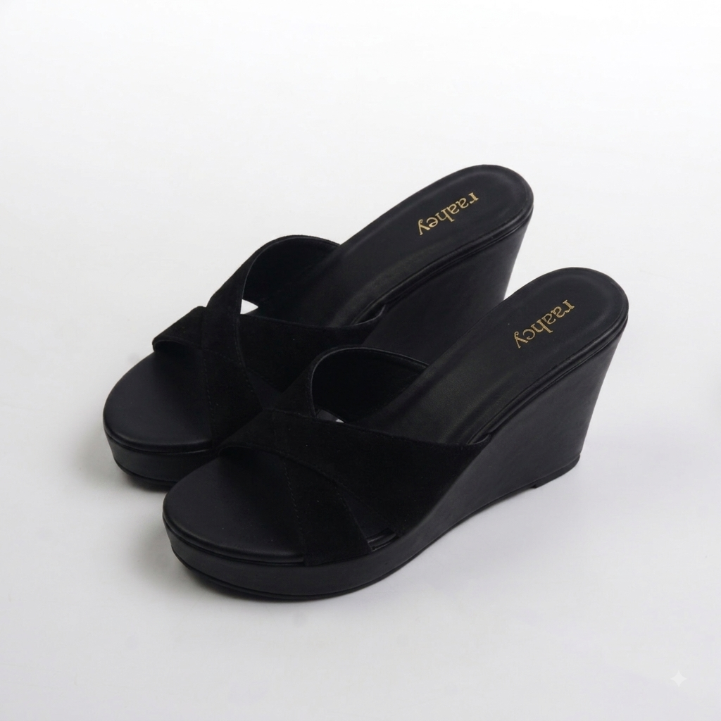 Bahaar 2.0 Cross - Black Wedges