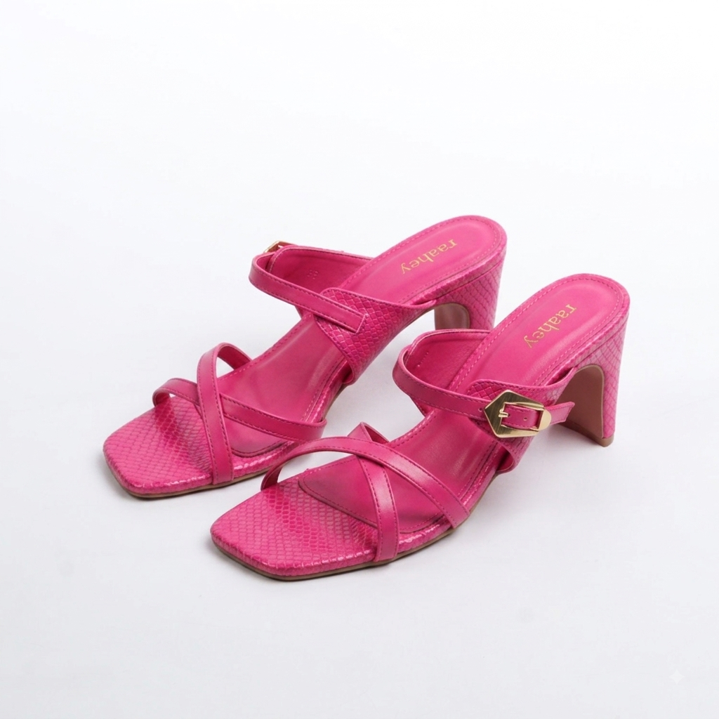 Élan - Yellow Criss Pink Heels