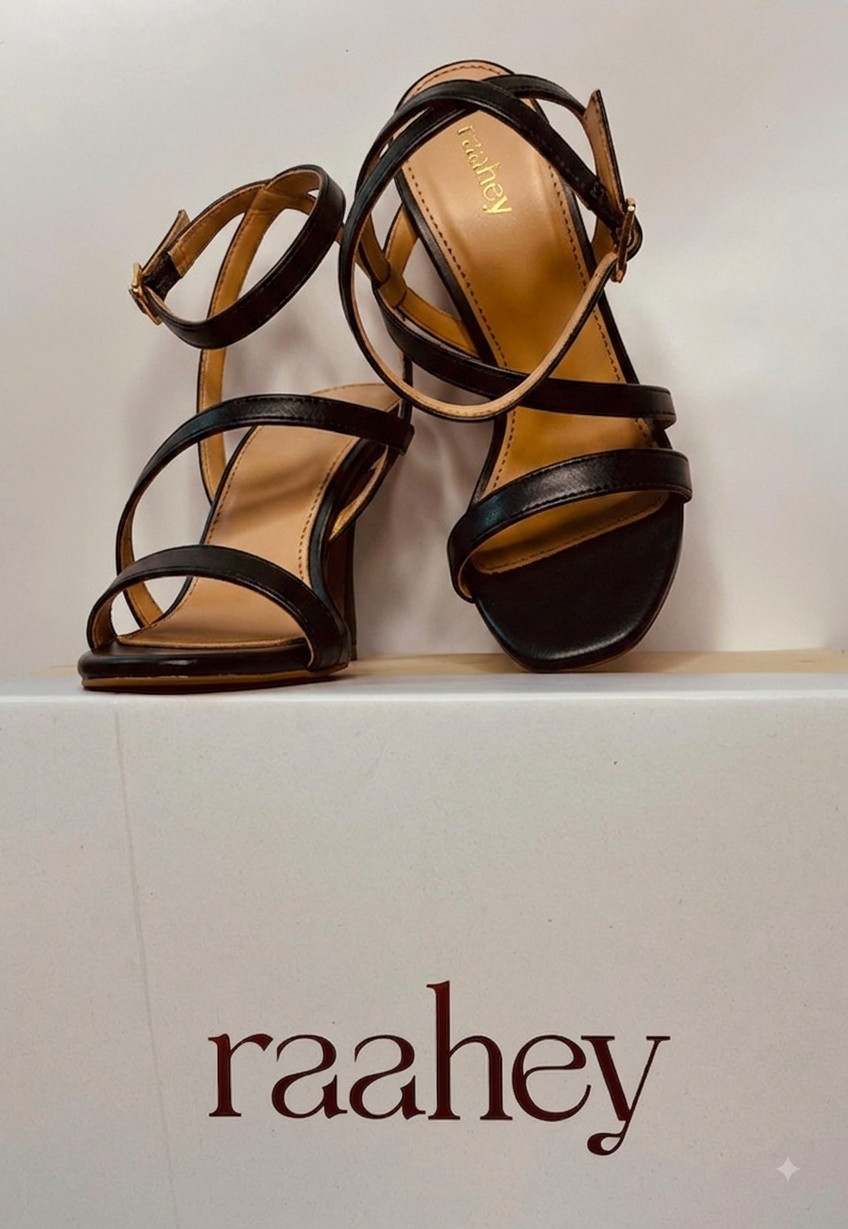Stripe Heels - Black