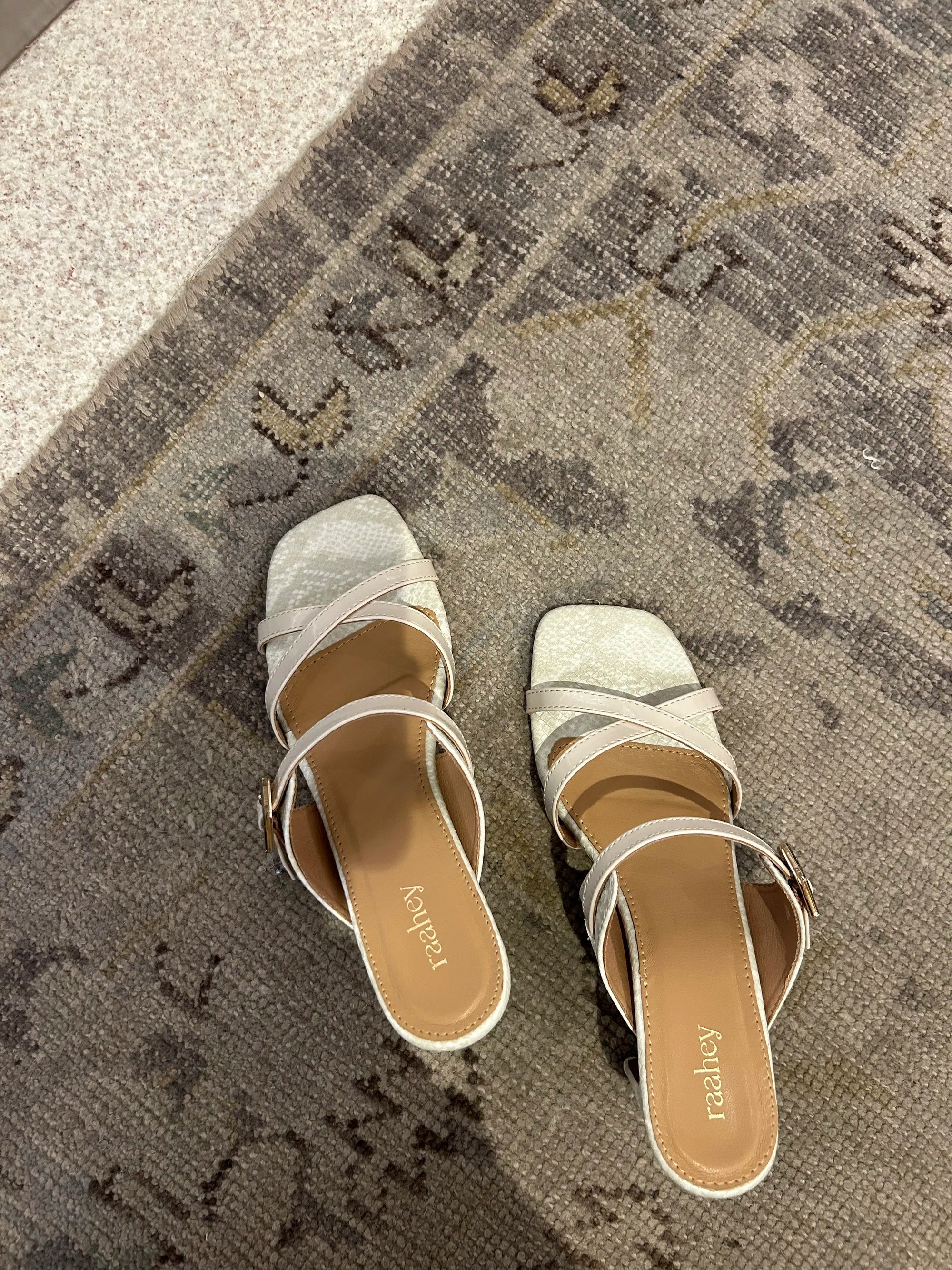 Élan - White Criss Cross Heels